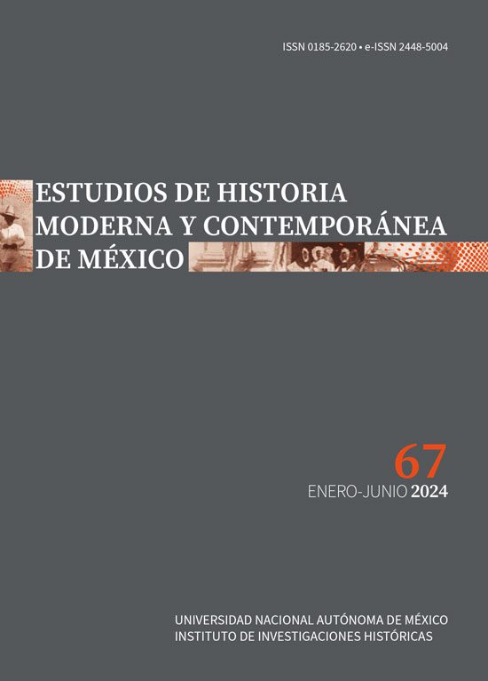 Portada del número 67 de Estudios de Historia Moderna y Contemporánea de México