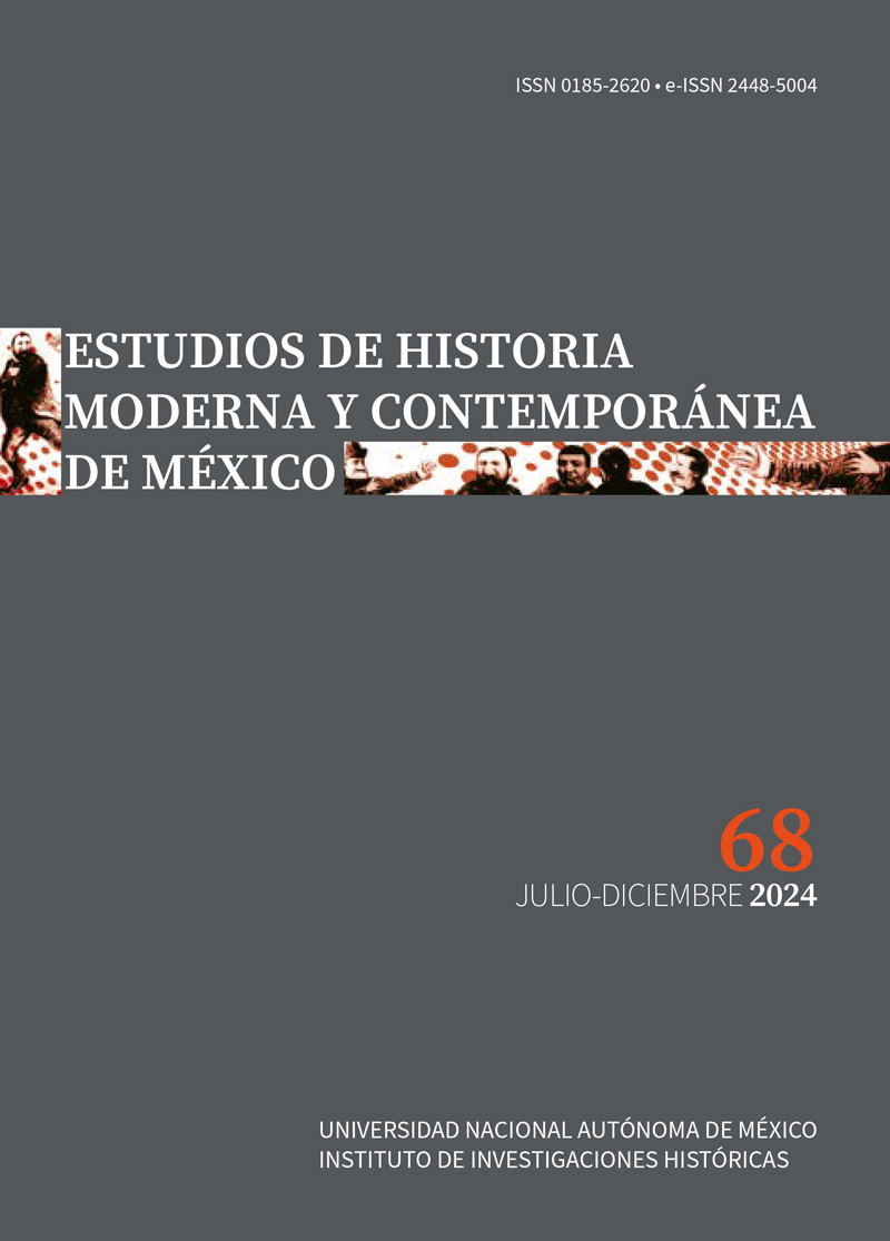 Portada del número 68 de Estudios de Historia Moderna y Contemporánea de México