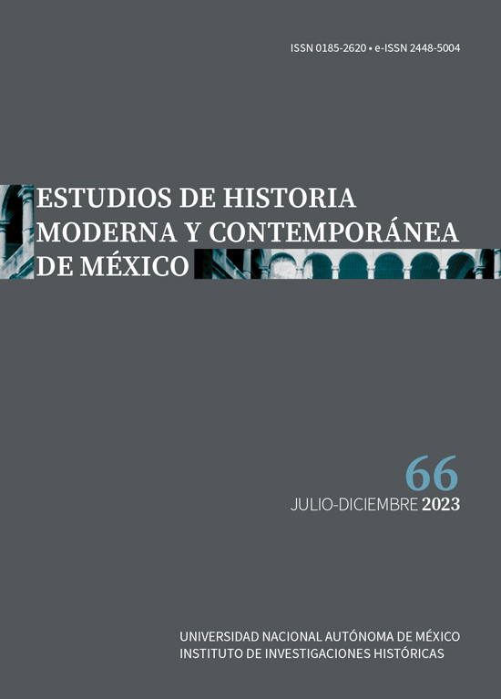 Portada del número 66 de Estudios de Historia Moderna y Contemporánea de México